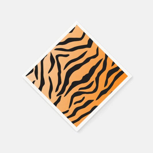 Faux Tiger Print Servetten (Hoek)