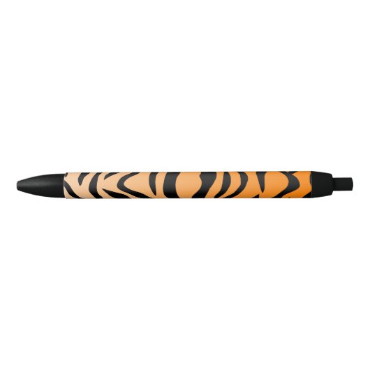Faux Tiger Print Zwarte Inkt Pen (Voorkant)