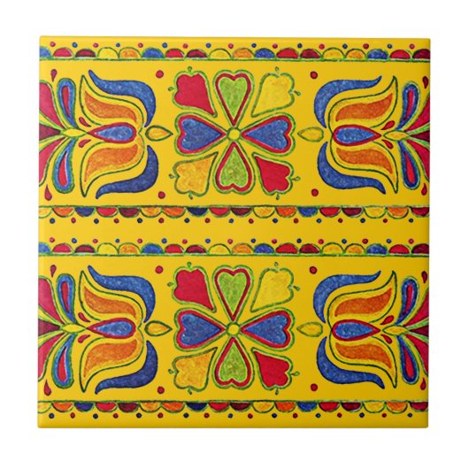  Faux Tole-stijltapijten en -werktuigen Tegeltje (Voorkant)