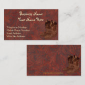 Faux Tooled Leather Wrangler stijl VII Visitekaartje (Voorkant / Achterkant)