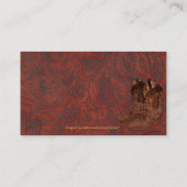 Faux Tooled Leather Wrangler stijl VII Visitekaartje (Achterkant)