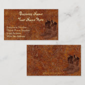 Faux Tooled Leather Wrangler style IX Visitekaartje (Voorkant / Achterkant)