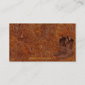 Faux Tooled Leather Wrangler style IX Visitekaartje (Achterkant)