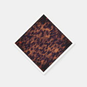 Faux Tortoise Shell Animal Print Pattern Party Servet (Hoek)