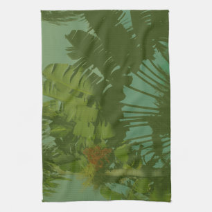 Faux  tropische verbinding theedoek