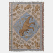 Faux-Turkse stijl Tyrannosaurus Rex deken (Voorkant Verticaal)