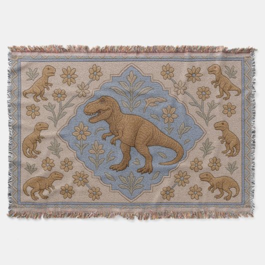 Faux-Turkse stijl Tyrannosaurus Rex deken (Voorkant)