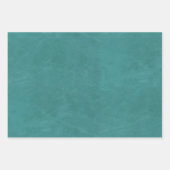 Faux Turquoise Leather Texture Inpakpapier Vel (Voorkant)