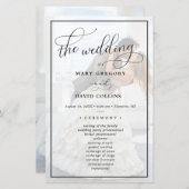 Faux Vellum Effect Overlay Photo Wedding Ceremony (Voorkant / Achterkant)