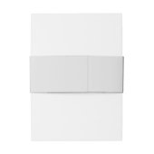 Faux Vellum Foto Elegant Script Bruiloft Uitnodigingen Wikkel (Achterkant Voorbeeld)