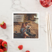 Faux Vellum Photo Overlay Custom Wedding Servet (Insitu)