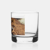 Faux Vellum Photo Overlay Custom Wedding Whisky Glas (Links)