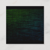 Faux Velvet Green met Shears Print Vierkante Visitekaartje (Achterkant)