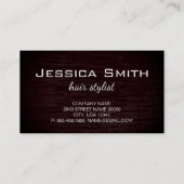 Faux Velvet Print met Monogram Visitekaartje (Achterkant)