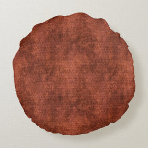 Faux Velvet - Rust Rond Kussen