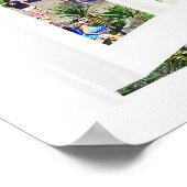 Faux-venster met Beach en Ocean Custom Sizes! Poster (Hoek)