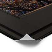 Faux-vensterverlichting Poster 24x24 zwart (Hoek)