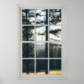 Faux-vensterverlichting - Realistisch Uitzicht van Poster (Voorkant)