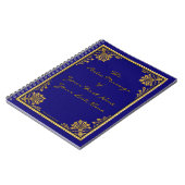 Faux verguld leer (gepersonaliseerd) notitieboek (Linkerzijde)