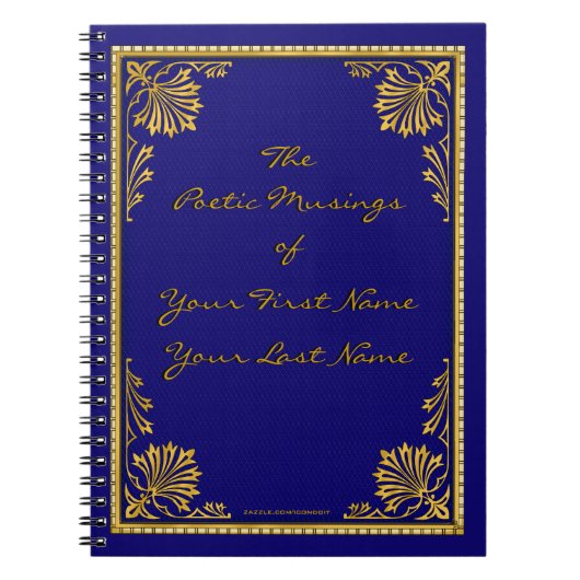 Faux verguld leer (gepersonaliseerd) notitieboek (Voorkant)