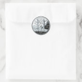 Faux Vermont State Quarter Ronde Sticker (Tas)