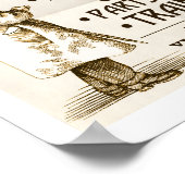 Faux Victoriaans-stoommotor Co-poster Poster (Hoek)