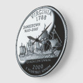 Faux Virginia State Quarter Clock Grote Klok (Hoek)