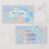 FAUX-Visitekaartje met pearlescent effect Visitekaartje (Voorkant / Achterkant)