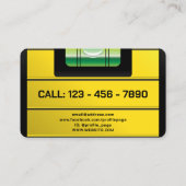 Faux-visitekaartje van de zeepbel op waterniveau visitekaartje (Achterkant)