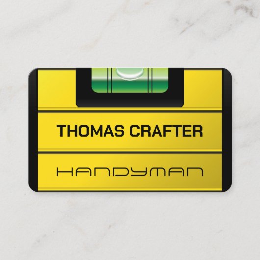 Faux-visitekaartje van de zeepbel op waterniveau visitekaartje (Voorkant)