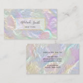 FAUX-Visitekaartje voor parelvormend ontwerp Visitekaartje (Voorkant / Achterkant)