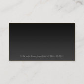 Faux-visitekaartjes van geborsteld aluminium monog visitekaartje (Achterkant)