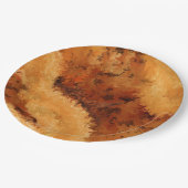 Faux Walnot Burel Patroon  Papieren Bordje (Gekanteld)