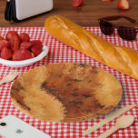 Faux Walnut Burel Pattern  Papieren Bordje<br><div class="desc">Throw a rustic picnic,  or celebrate at a country barbeque with a rustic warm faux wood look plate. Great for reunions and barn parties.</div>