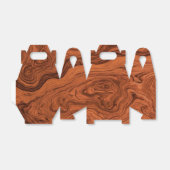 Faux Walnut Pattern Bedankdoosjes (Uitgevouwen)