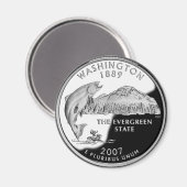 Faux Washington State Quarter Magneet (Voorkant / Achterkant)