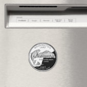 Faux Washington State Quarter Magneet (Insitu (Vaatwasser))