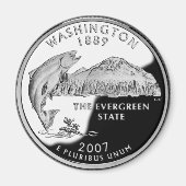 Faux Washington State Quarter Magneet (Voorkant)