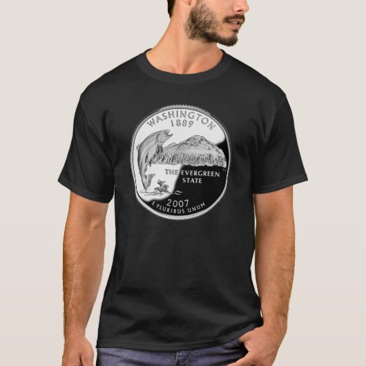 Faux Washington State Quarter T-shirt (Voorkant)