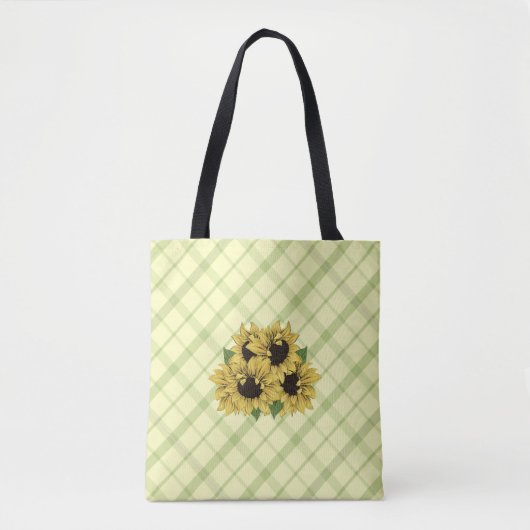Faux Waterverf Sunflower Tas (Voorkant)