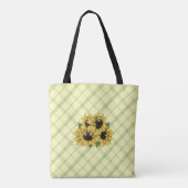Faux Waterverf Sunflower Tas (Achterkant)