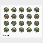 Faux Wax Envelope Seal Style 4 Green 23 Sticker (Vel)