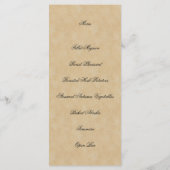 Faux Wax Seal and Parchment Gothic Menu (Achterkant)