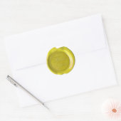 Faux Wax Seals - Geel Manuscript - Dank u Ronde Sticker (Envelop)