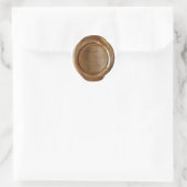 Faux Wax Seals - Koperscript - Dank u Ronde Sticker (Tas)