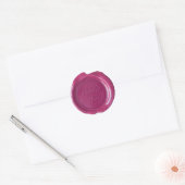 Faux Wax Seals - Roos - Vet - Dank u Ronde Sticker (Envelop)