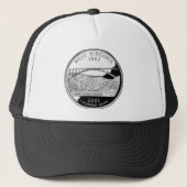 Faux West Virginia State Quarter Trucker Pet (Voorkant)