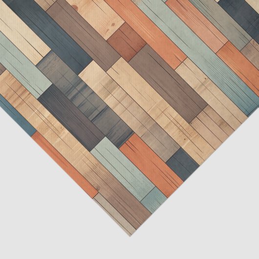 Faux Western houttegelpatroon Tissuepapier (Detail)