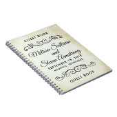 Faux  Western Style Wedding Guestbook Notitieboek (Rechterzijde)