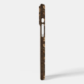 Faux Western wood carving pattern tiled Case-Mate iPhone Case (Achterkant / Links)